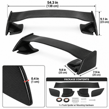 NINTE Rear Trunk Spoiler Wing Fit for Subaru WRX and WRX STI Sedan 2015-2021 Carbon Fiber Look One Piece JDM Sport Style Without Logo - NINTE