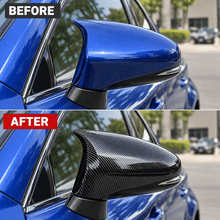 NINTE Front Outer Side Door Mirror Cover Caps Fit for Lexus IS200t IS250 IS300 IS350 2014-2020 Carbon Fiber Look M Style ABS - NINTE
