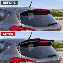 NINTE Rear Spoiler Extension Lip Wing Fit for Ford Fiesta MK8 MK8.5 ST ST-Line 2018-2023 Gloss Black One Piece Sport Style Without Logo