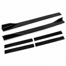 NINTE Left and Right Side Skirt Extension Splitter Kit Fit for Toyota Corolla 4DR Sedan 2020-2024 Gloss Black 6-Piece