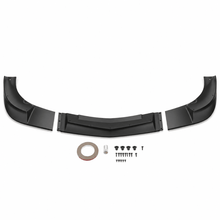 NINTE Front Bumper Lip Splitter Fit for Chevrolet Corvette C6 Base 2005-2013 Painted Black ABS Plastic 3-Piece ZR1 Style - NINTE