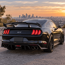 NINTE Rear Spoiler Wing Fit for Ford Mustang GT350 GT500 Painted Carbon Fiber Look ABS Plastic GT Style 58 Inch - NINTE