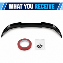 NINTE Rear Spoiler Extension Lip Wing Fit for Ford Fiesta MK8 MK8.5 ST ST-Line 2018-2023 Gloss Black One Piece Sport Style Without Logo