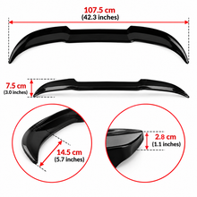 NINTE Rear Spoiler Extension Lip Wing Fit for Ford Fiesta MK8 MK8.5 ST ST-Line 2018-2023 Gloss Black One Piece Sport Style Without Logo