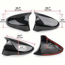 NINTE Front Outer Side Door Mirror Cover Caps Fit for Lexus IS200t IS250 IS300 IS350 2014-2020 Carbon Fiber Look M Style ABS - NINTE