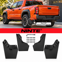 Load image into Gallery viewer, NINTE Front and Rear Mud Flaps Splash Guards Kit Fit for Toyota Tacoma 2024-2025 Black ABS 4-Piece