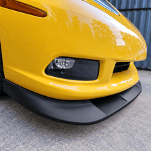 NINTE Front Bumper Lip Splitter Fit for Chevrolet Corvette C6 Base 2005-2013 Painted Black ABS Plastic 3-Piece ZR1 Style - NINTE