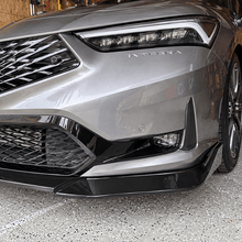 NINTE Front Bumper Lip Splitter Kit Fit for Acura Integra 2023-2025 Painted Gloss Black ABS 3-Piece Sport Style Without Logo - NINTE