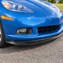 NINTE Front Bumper Lip Splitter Fit for Chevrolet Corvette C6 Base 2005-2013 Matte Black One Piece Sport Style Without Logo - NINTE