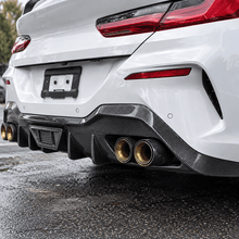 NINTE Rear Bumper Diffuser Spoiler Fit for BMW 8 Series G16 Grand Coupe 840i M850i 2020-2026 Painted Carbon Fiber Look Sport AC Style Without Logo - NINTE