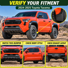 NINTE Front and Rear Mud Flaps Splash Guards Kit Fit for Toyota Tacoma 2024-2025 Black ABS 4-Piece