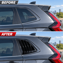 NINTE Rear Window Louvers Fit for Honda CR-V 2023-2026 Gloss Black ABS 2-Piece Body Kit - NINTE