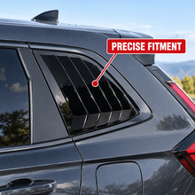 NINTE Rear Window Louvers Fit for Honda CR-V 2023-2026 Gloss Black ABS 2-Piece Body Kit - NINTE