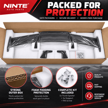 NINTE Rear Spoiler Wing Fit for Ford Mustang GT350 GT500 Painted Carbon Fiber Look ABS Plastic GT Style 58 Inch - NINTE