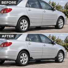 NINTE Left Right Lower Side Skirts Kit Fit for Toyota Corolla 2003-2008 US Spec Black ABS Plastic Without Logo - NINTE