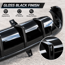 NINTE Rear Bumper Lip Diffuser Fit for Dodge Durango 2011-2026 Gloss Black 5-Piece V1 Sport Style - NINTE