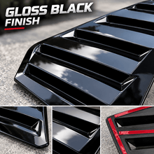 NINTE Rear Window Louver Covers Fit for Golf MK8 Hatchback 2021-2024 Gloss Black ABS Tape on Without Logo