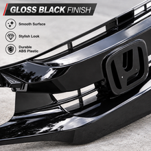 NINTE Front Grille Fit for Honda Civic 2016-2021 Select Models Gloss Black ABS Plastic OE Style Direct Replacement