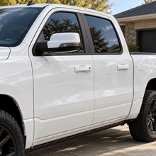 NINTE Exterior Door Handle Cover Kit Fit for Dodge RAM 1500 2019-2025 White Painted ABS 4-Piece with 1 Keyhole, No Smart Keyhole - NINTE