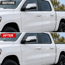 NINTE Exterior Door Handle Cover Kit Fit for Dodge RAM 1500 2019-2025 White Painted ABS 4-Piece with 1 Keyhole, No Smart Keyhole - NINTE