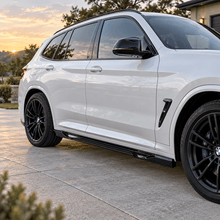NINTE Side Skirt Splitter Extension Kit Fit for BMW X3 G01 X4 G02 X3M F97 X4M F98 2018-2023 Painted Gloss Black Without Logo - NINTE