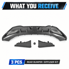 NINTE Rear Bumper Diffuser Spoiler Fit for BMW 8 Series G16 Grand Coupe 840i M850i 2020-2026 Painted Carbon Fiber Look Sport AC Style Without Logo - NINTE