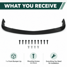 NINTE Front Bumper Lip Splitter Fit for Chevrolet Corvette C6 Base 2005-2013 Matte Black One Piece Sport Style Without Logo - NINTE