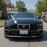 NINTE Fire Style 3D License Plate Frame Cover ABS Painted Chrome Plate Cover Trim Protector with 2 Holes Exterior Accessories