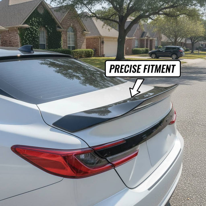 NINTE Rear Trunk Spoiler Wing Fit for Toyota Camry LE XLE SE XSE 2025-2026 Painted Gloss Black One Piece JDM R Style Highkick Without Logo - NINTE
