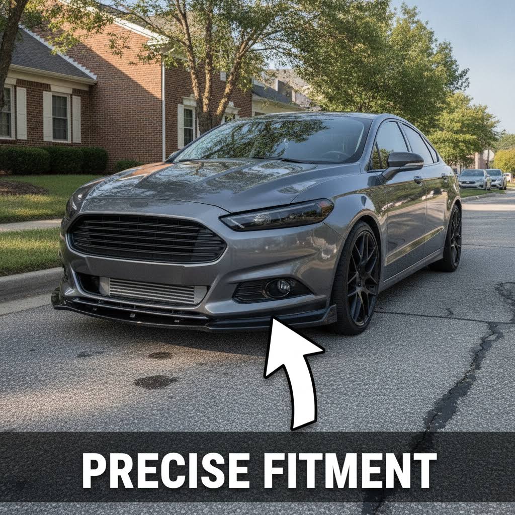 NINTE Front Lip For 2013-2016 Ford Fusion Mondeo Front Bumper Splitter - NINTE