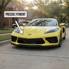 Load image into Gallery viewer, NINTE Front Bumper Lip Splitter Kit fit for 2020-2026 Chevy Corvette C8 Painted Gloss Black 3 Pieces Sport Style Without Logo - NINTE