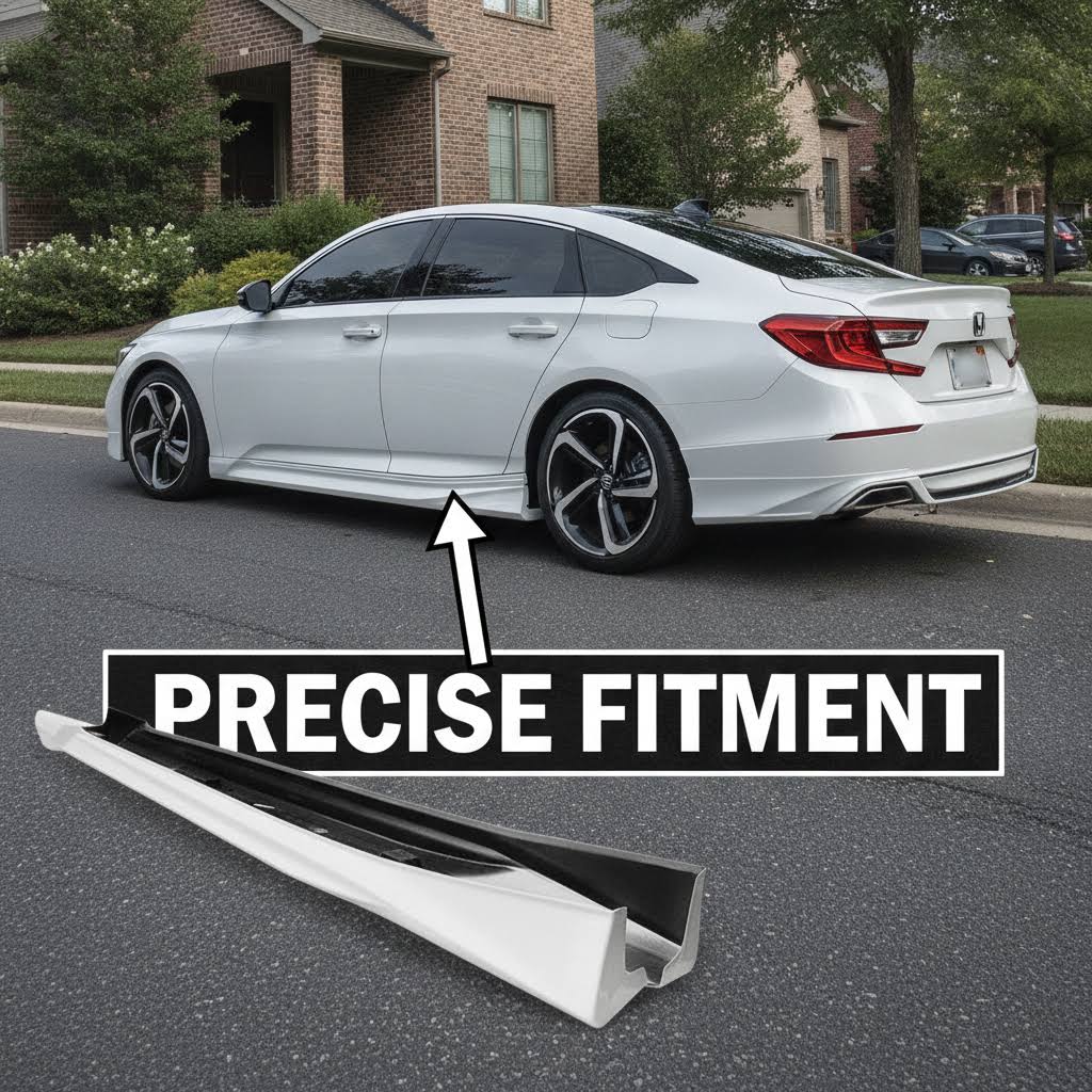 NINTE Yofer JDM Style Side Skirts For 2018-2022 10th Gen Honda Accord