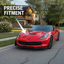 Charger l'image dans la galerie, NINTE Front Bumper Lip Splitter Fit for 2014-2019 Chevrolet Corvette C7 Stingray Stage 3 Painted Gloss Black One Piece Sport Style Without Logo