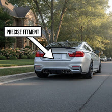 Load image into Gallery viewer, NINTE Rear Bumper Lip Diffuser Splitter Kit Fit for BMW F80 M3 F82 M4 F83 2015-2020 Carbon Fiber Look 3-Piece V Style Without Logo