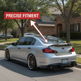 NINTE Highkick Rear Spoiler For 2007-2015 Infiniti G25 G35 G37 Q40 Sedan PSM Style