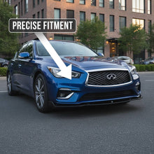 Load image into Gallery viewer, NINTE Front Lip For 2018–2024 Infiniti Q50 Base / LUXE 3PCS Front Bumper Lip Chin Spoiler Splitter - NINTE