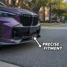 Cargar imagen en el visor de la galería, NINTE Front Bumper Lip Fit for 2024-2026 BMW LCI G05 X5 M-Sport MP Style Painted Gloss Black One Piece Sport Style Without Logo - NINTE