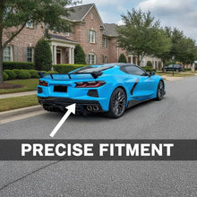 Charger l'image dans la galerie, NINTE Rear Bumper Lip Diffuser Splitter Fit for Chevy Corvette C8 2020-2026 Painted Gloss Black ABS One Piece Sport Style Without Logo