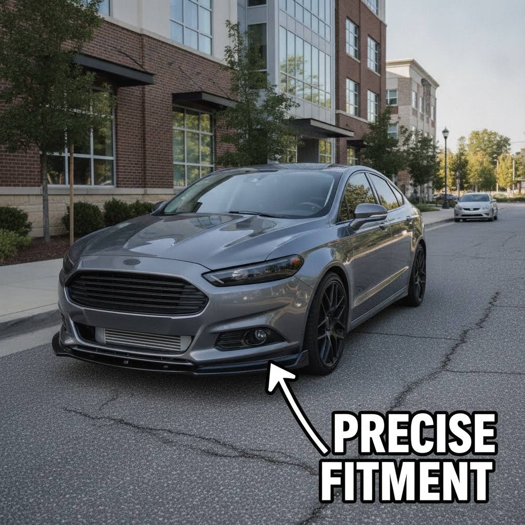 NINTE Front Lip For 2013-2016 Ford Fusion Mondeo Front Bumper Splitter - NINTE