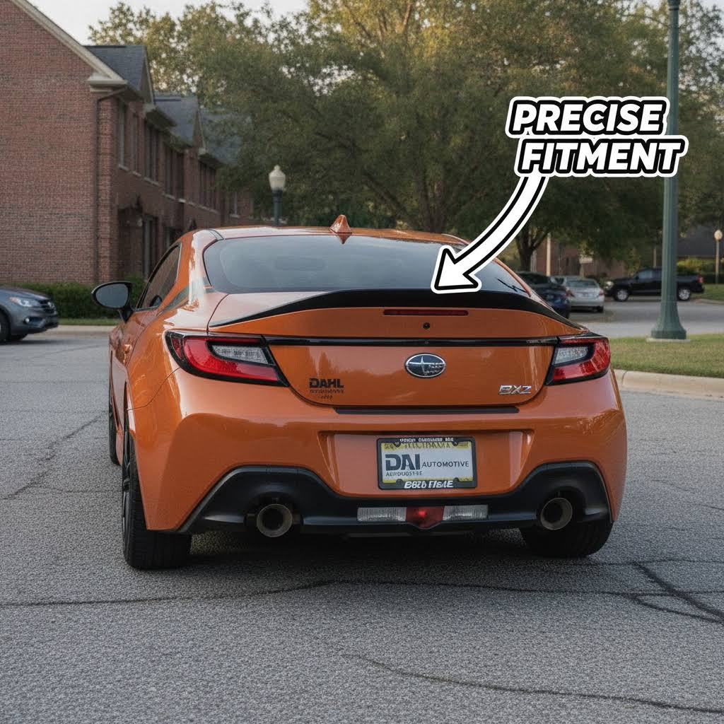 NINTE Rear Trunk Spoiler Wing fit for 2022-2026 Toyota GR86 and Subaru BRZ Painted Gloss Black Highkick Duckbill One Piece Without Logo