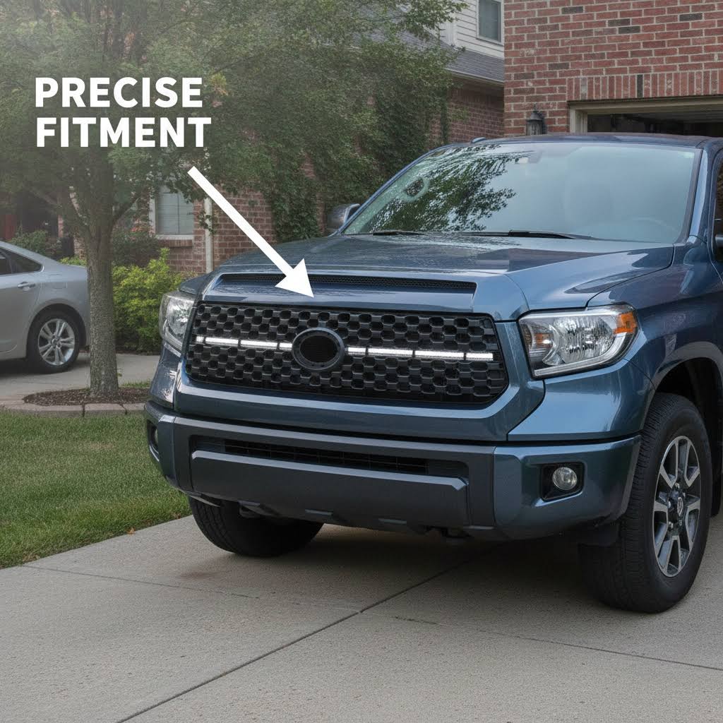 NINTE Front Grill For 2014-2021 Toyota Tundra Replacement Hood Bulge Lower Grille - NINTE