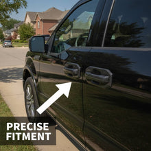 Load image into Gallery viewer, NINTE Side Door Handle Covers Overlay Trim Fit for Ford F-150 Bronco 2021-2026 with Smart Key Holes Painted Gloss Black Tape on Without Logo - NINTE