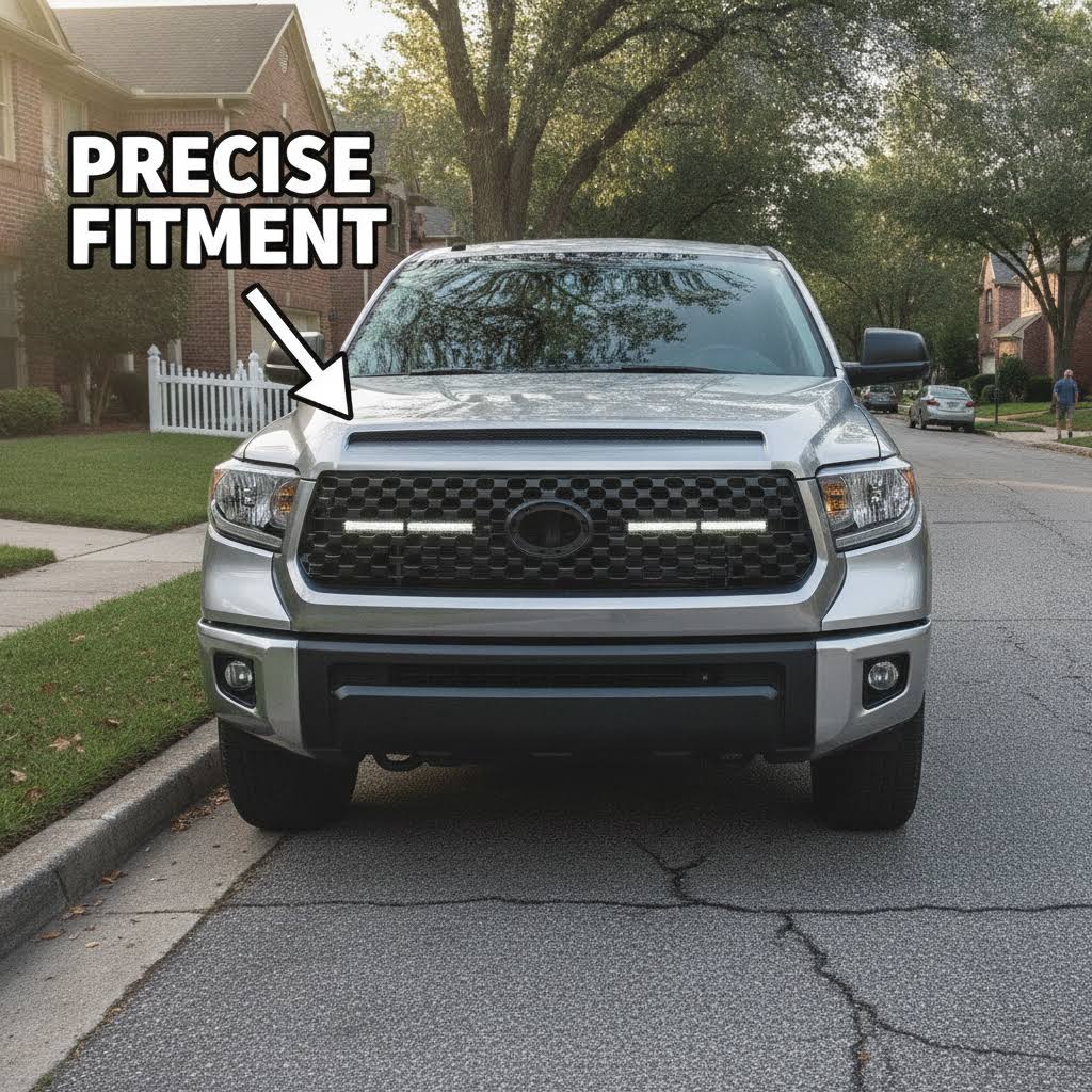 NINTE Front Grill For 2014-2021 Toyota Tundra Replacement Hood Bulge Lower Grille - NINTE