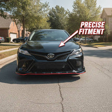 Laden Sie das Bild in den Galerie-Viewer, NINTE Front Lip With Red Line For 2021-2024 8.5th Gen Toyota Camry SE XSE Highlight Style - NINTE
  