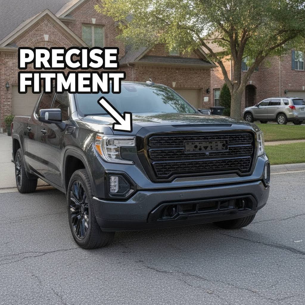 NINTE Denali Mesh Style Grille For 2019-2021 GMC Sierra 1500 ABS - NINTE