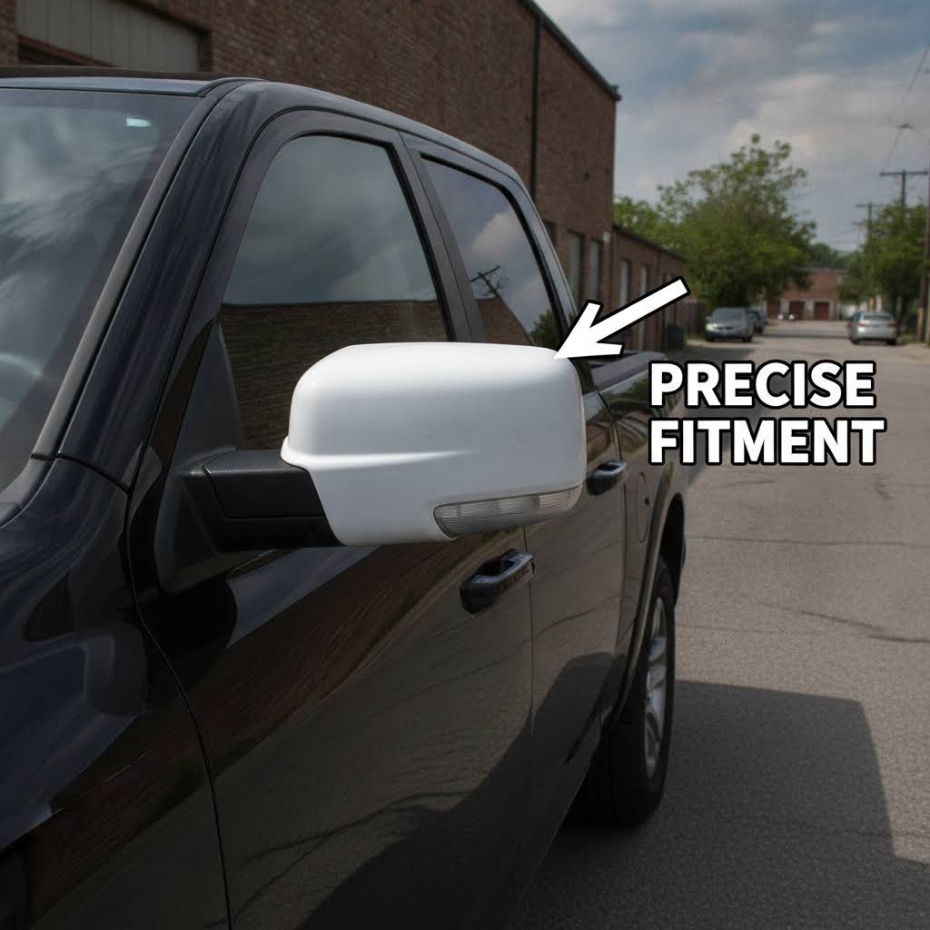 NINTE Mirror Cover For Dodge 2009-2018 Ram 1500 & 2019-2023 Ram 1500 Classic - NINTE