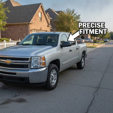 Cargar imagen en el visor de la galería, NINTE Mirror Cover For 2007-2013 Chevy Silverado 1500 GMC Sierra 1500 Yukon Gloss Black / Chrome