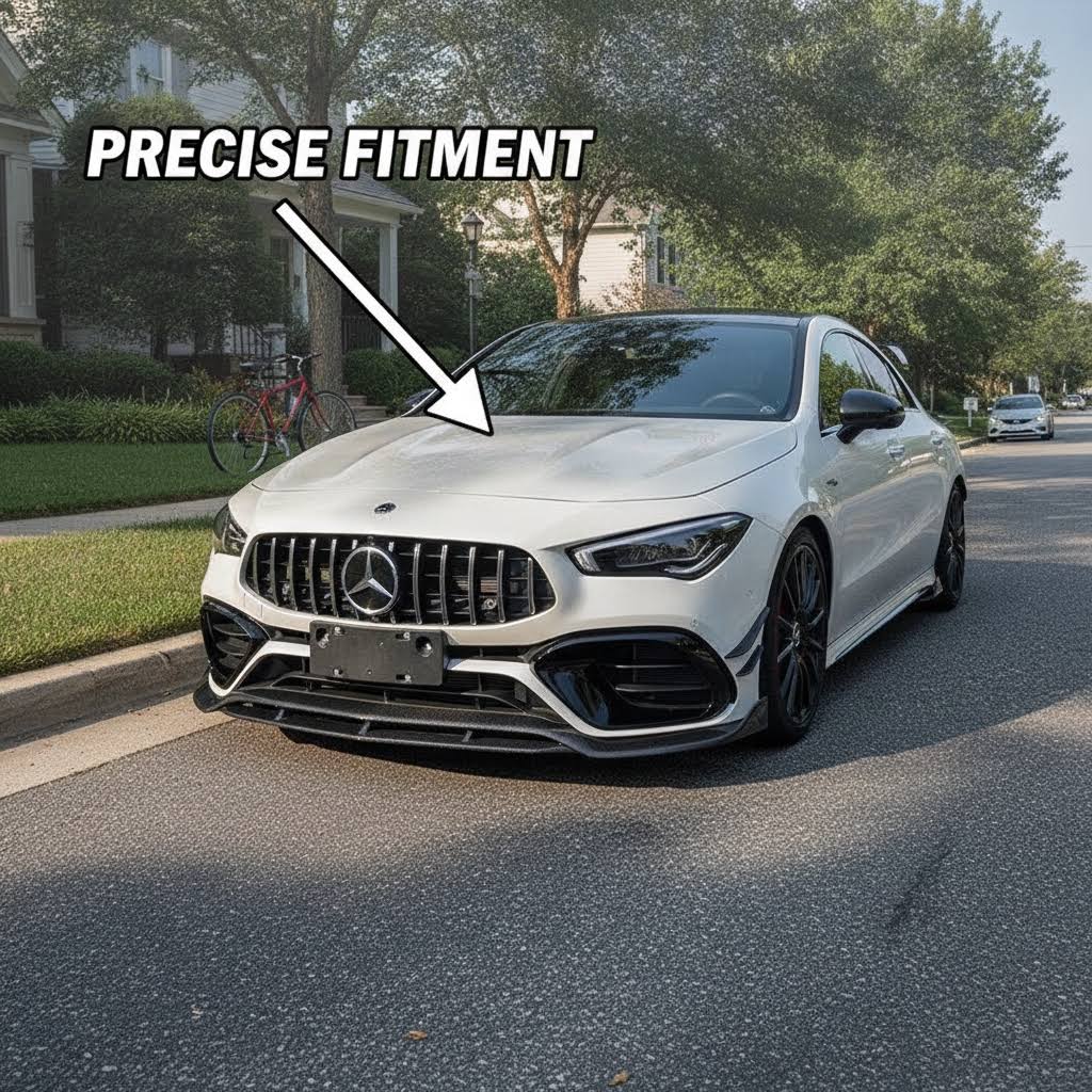 NINTE Front Lip for 2020-23 Mercedes Benz CLA Class CLA 250 / AMG CLA 35 45 - NINTE