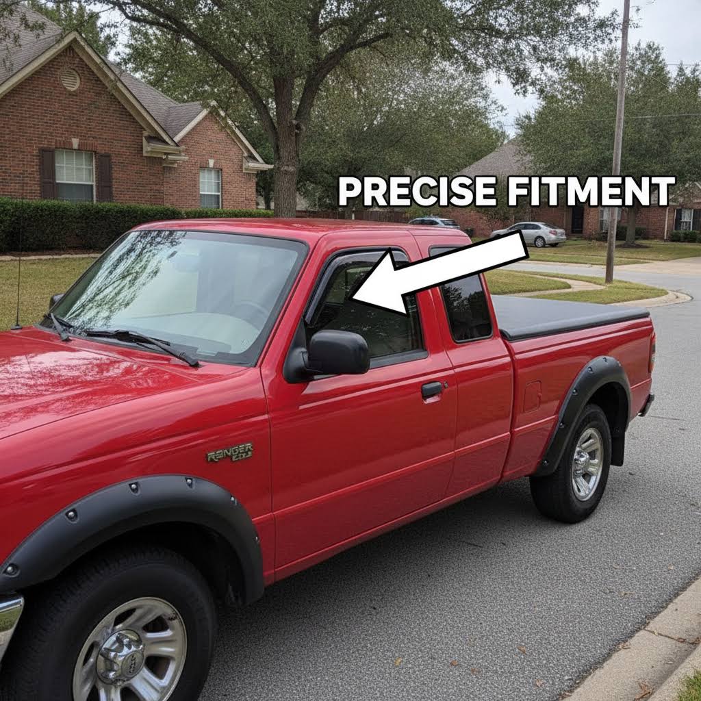NINTE Weatherstrip Seal For 1999-2011 Ford Ranger Outer Window Molding Trim