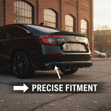 Cargar imagen en el visor de la galería, NINTE YOFER V2 Style Rear Diffuser + Corner Spats For 2022-2026 11th Honda Civic Sedan - NINTE